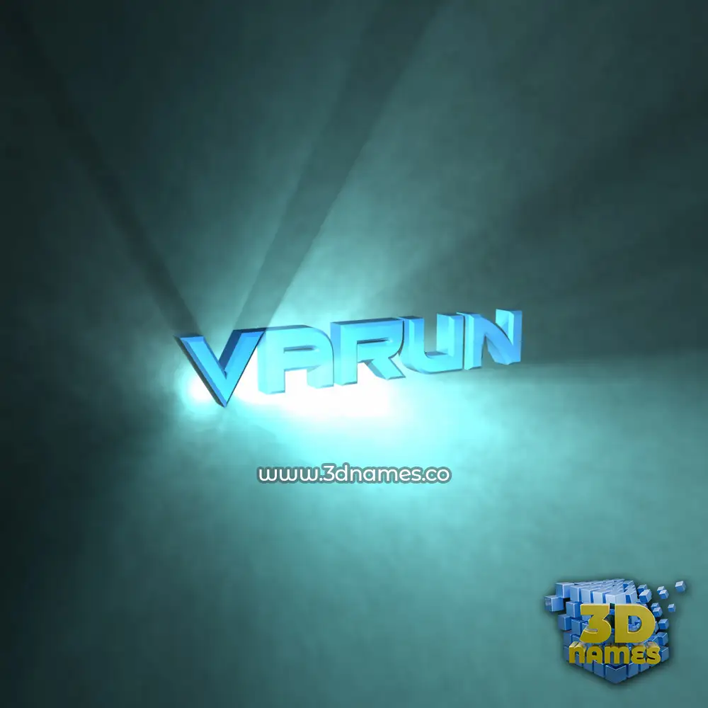 varun in Light Shine style - 3D name wallpaper