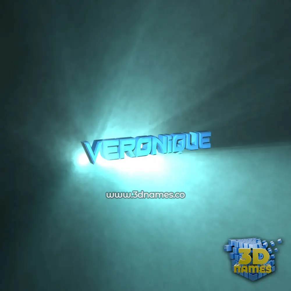 veronique in Light Shine style - 3D name wallpaper