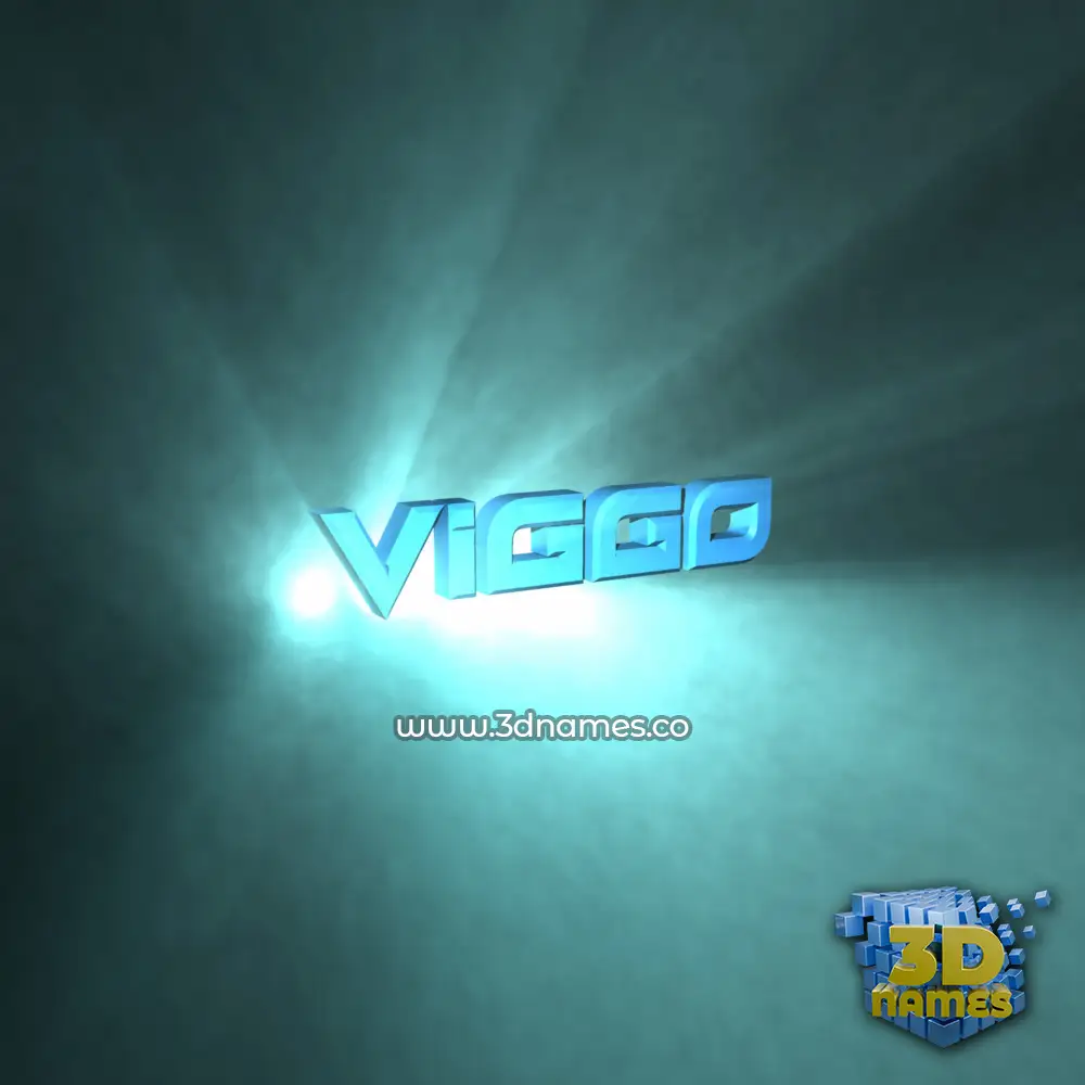 viggo in Light Shine style - 3D name wallpaper