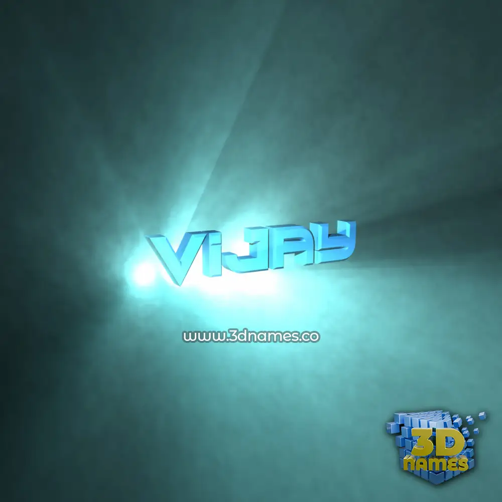 vijay in Light Shine style - 3D name wallpaper