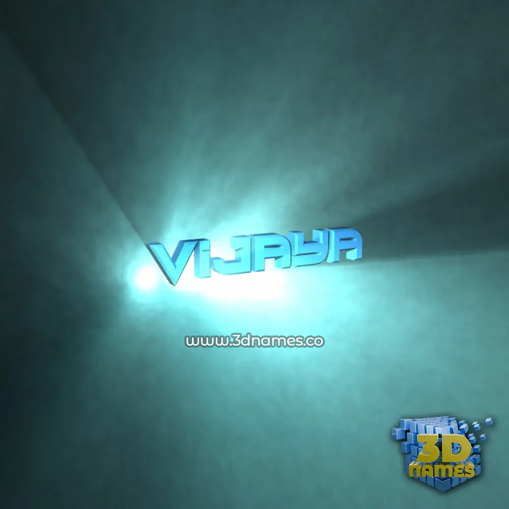 vijaya in Light Shine style - 3D name wallpaper