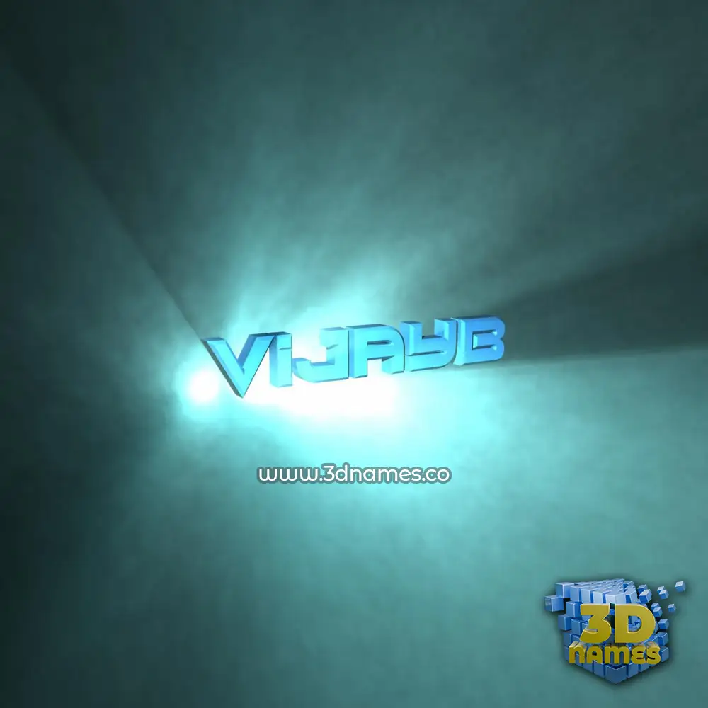 vijayb in Light Shine style - 3D name wallpaper