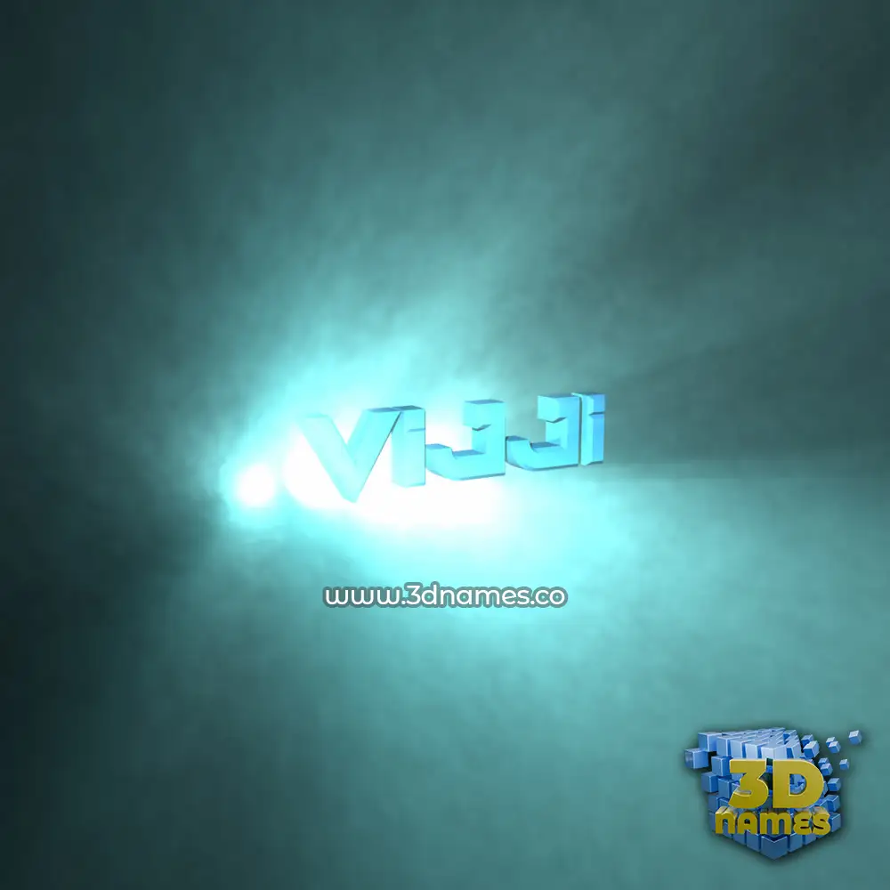 vijji in Light Shine style - 3D name wallpaper