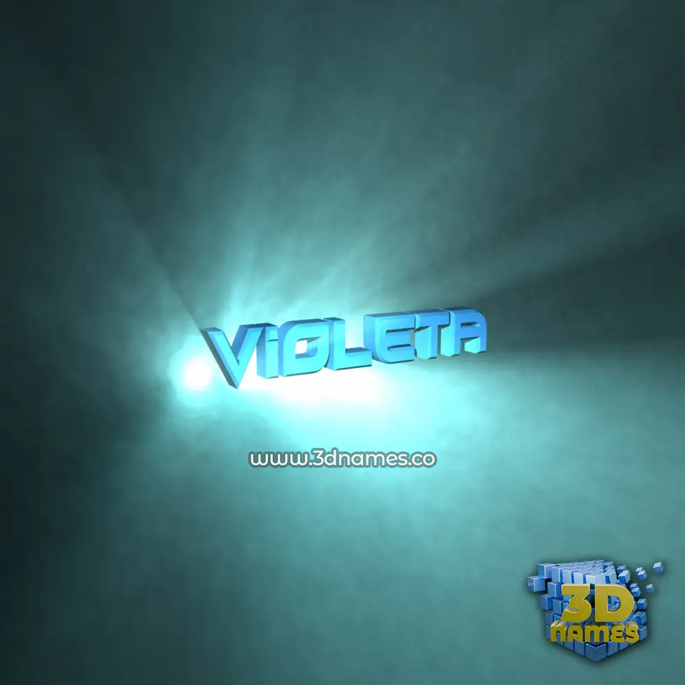 violeta in Light Shine style - 3D name wallpaper
