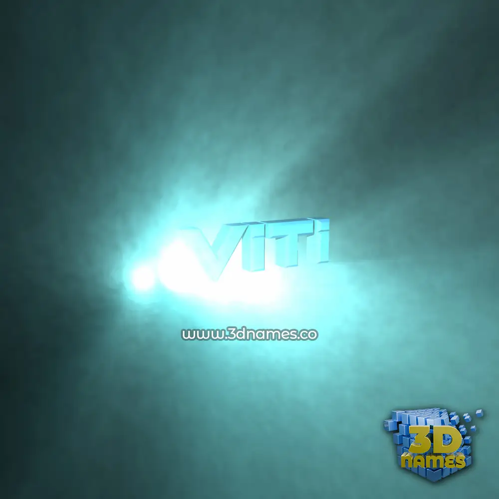 viti in Light Shine style - 3D name wallpaper