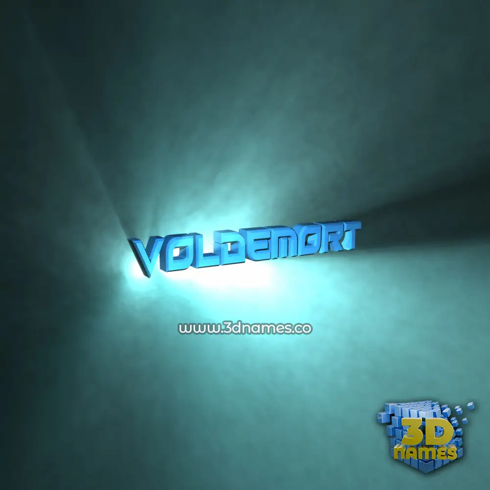 voldemort in Light Shine style - 3D name wallpaper