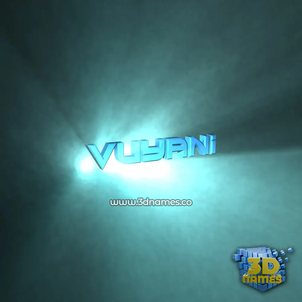 vuyani in Light Shine style - 3D name wallpaper