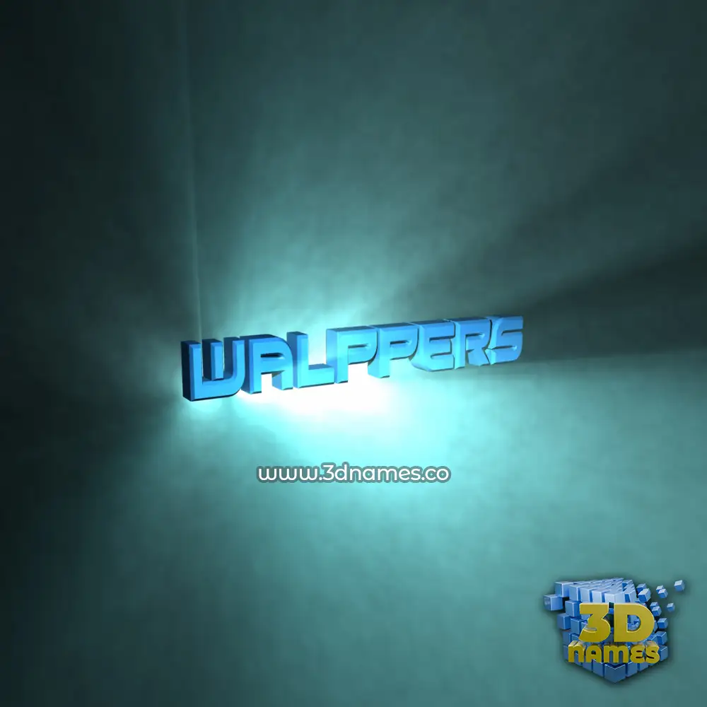 walppers in Light Shine style - 3D name wallpaper