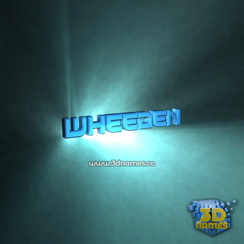wheeden in Light Shine style - 3D name wallpaper