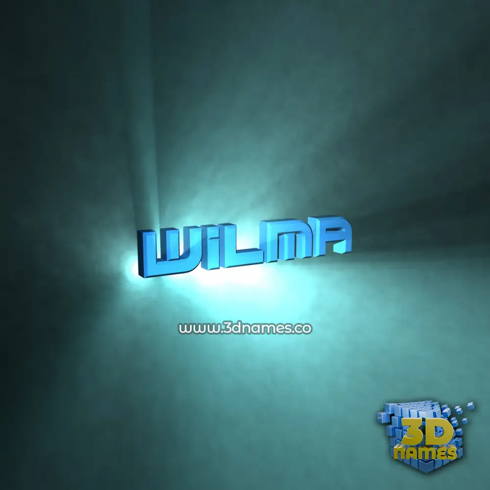 wilma in Light Shine style - 3D name wallpaper