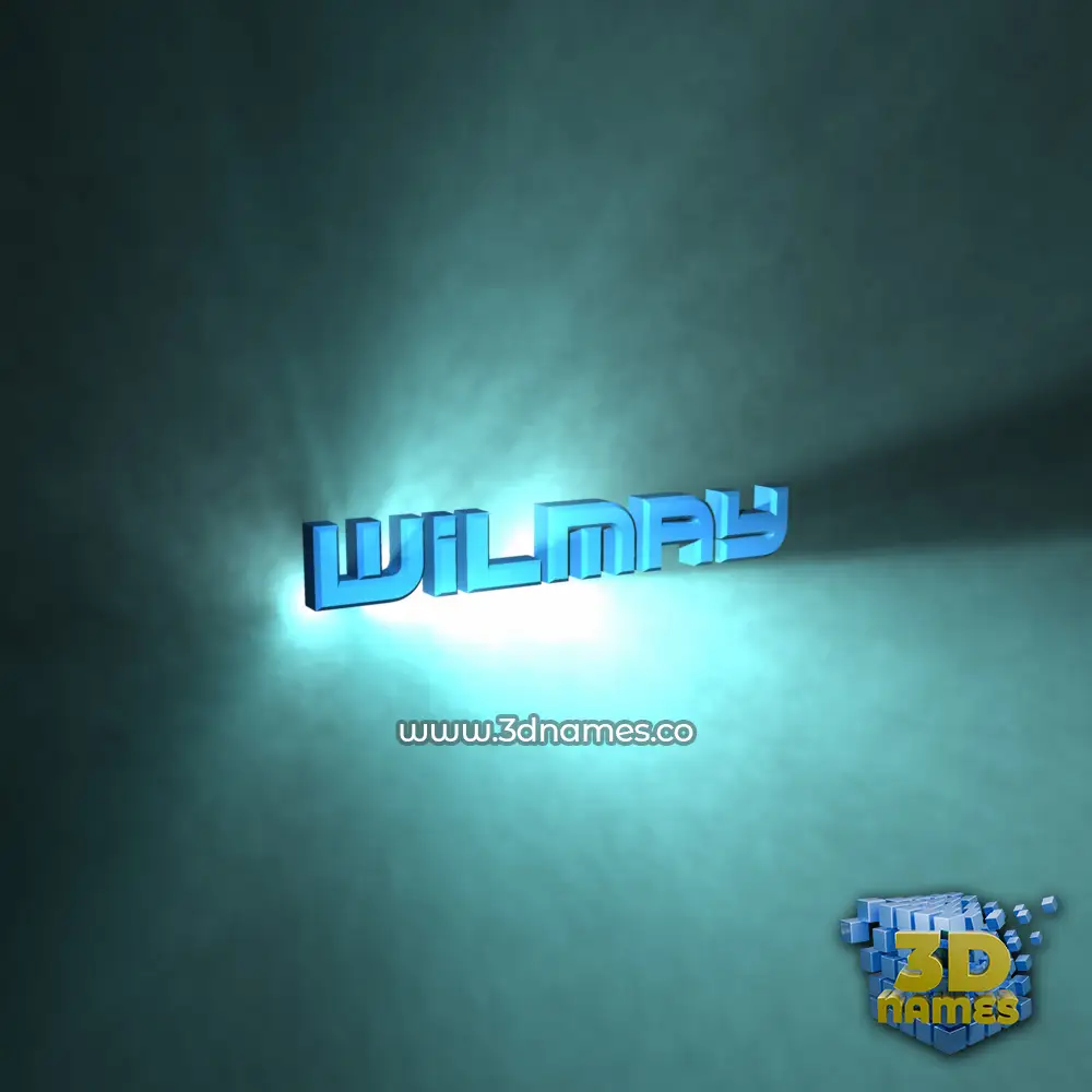 wilmay in Light Shine style - 3D name wallpaper