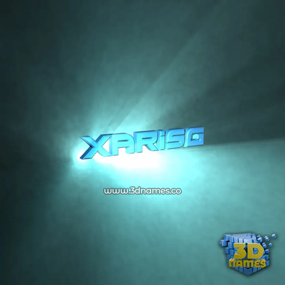 xarisg in Light Shine style - 3D name wallpaper