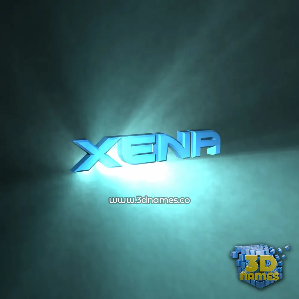 xena in Light Shine style - 3D name wallpaper