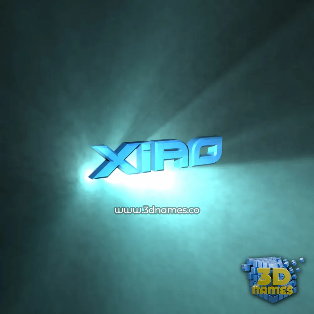 xiao in Light Shine style - 3D name wallpaper