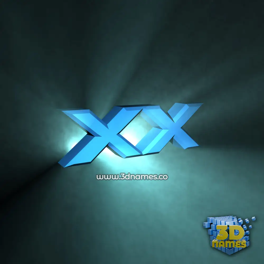 xx in Light Shine style - 3D name wallpaper