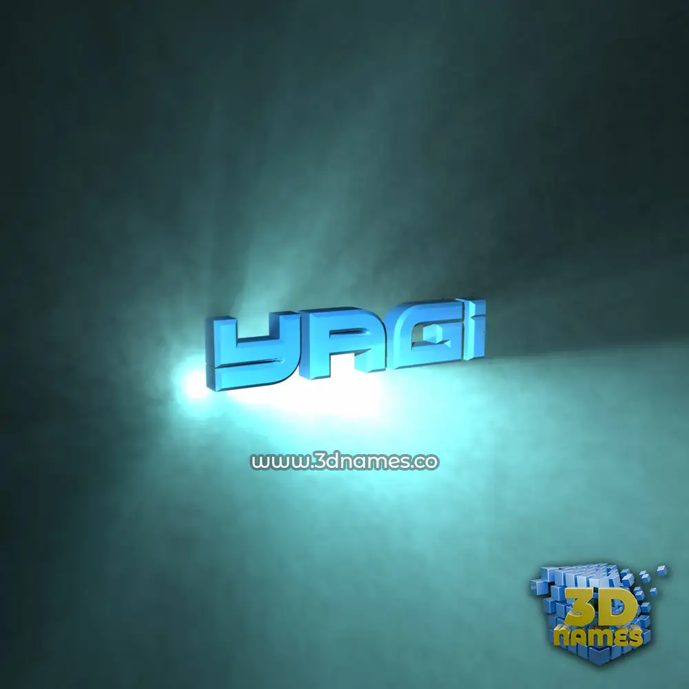 yagi in Light Shine style - 3D name wallpaper
