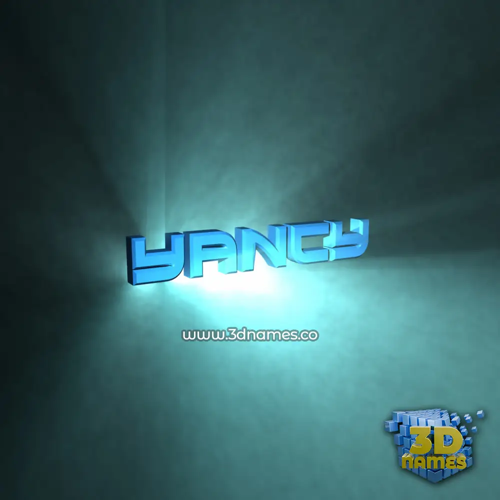 yancy in Light Shine style - 3D name wallpaper