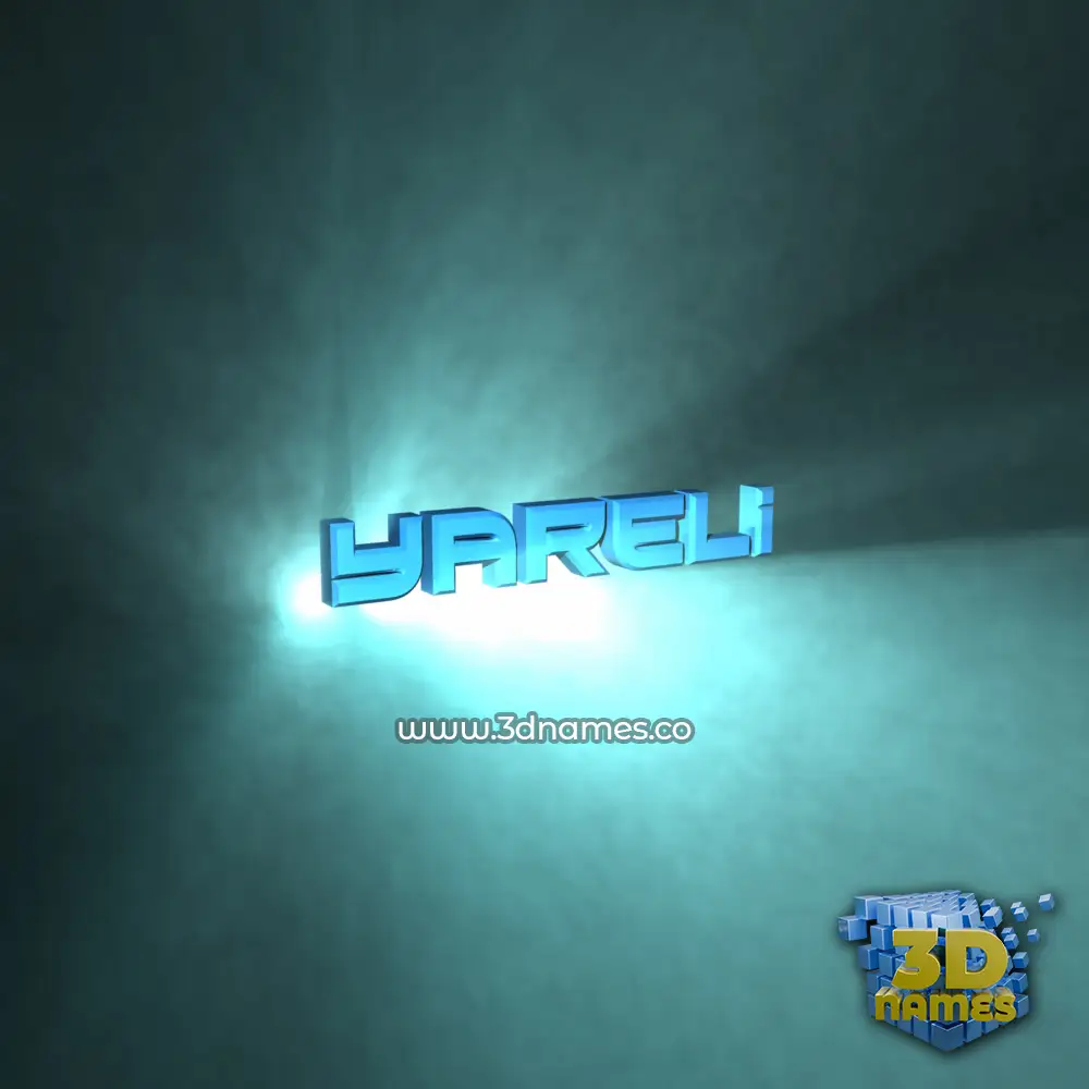 yareli in Light Shine style - 3D name wallpaper