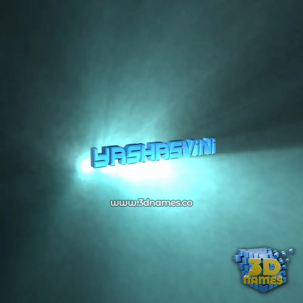 yashasvini in Light Shine style - 3D name wallpaper