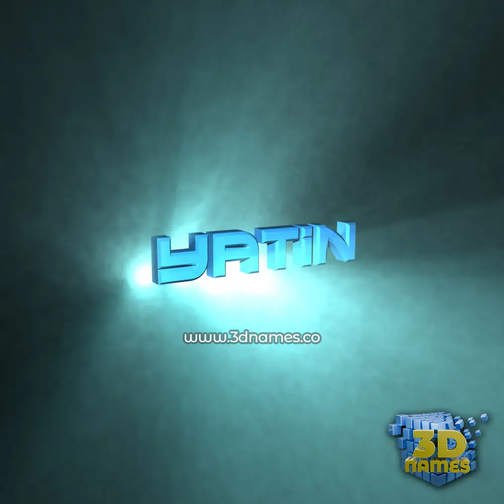 yatin in Light Shine style - 3D name wallpaper