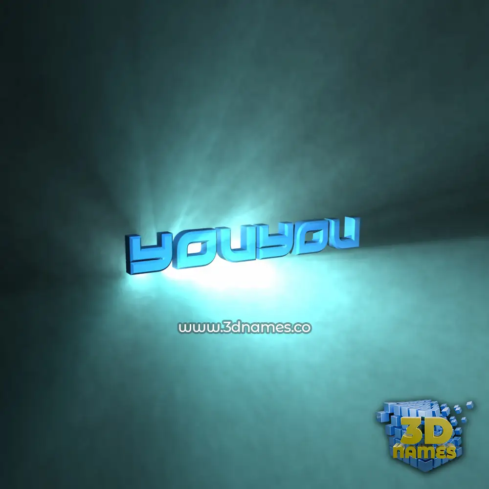 youyou in Light Shine style - 3D name wallpaper
