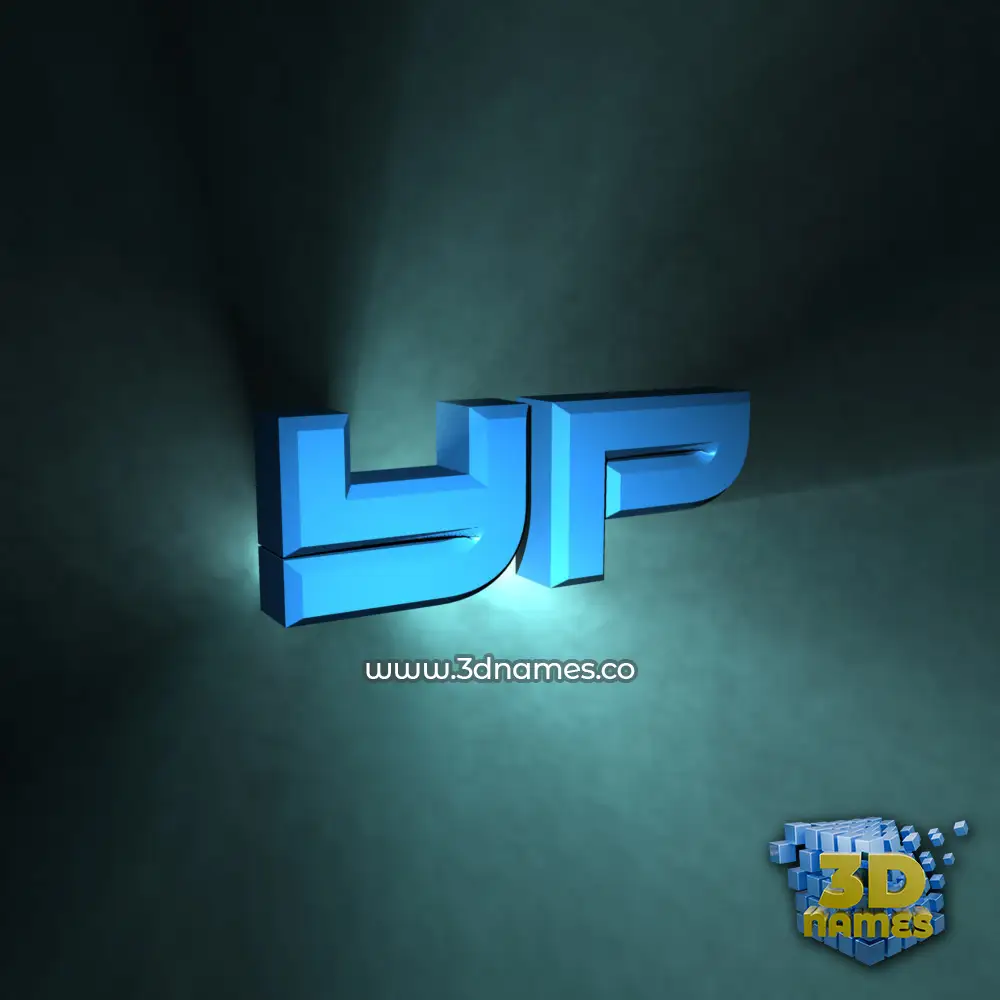 yp in Light Shine style - 3D name wallpaper