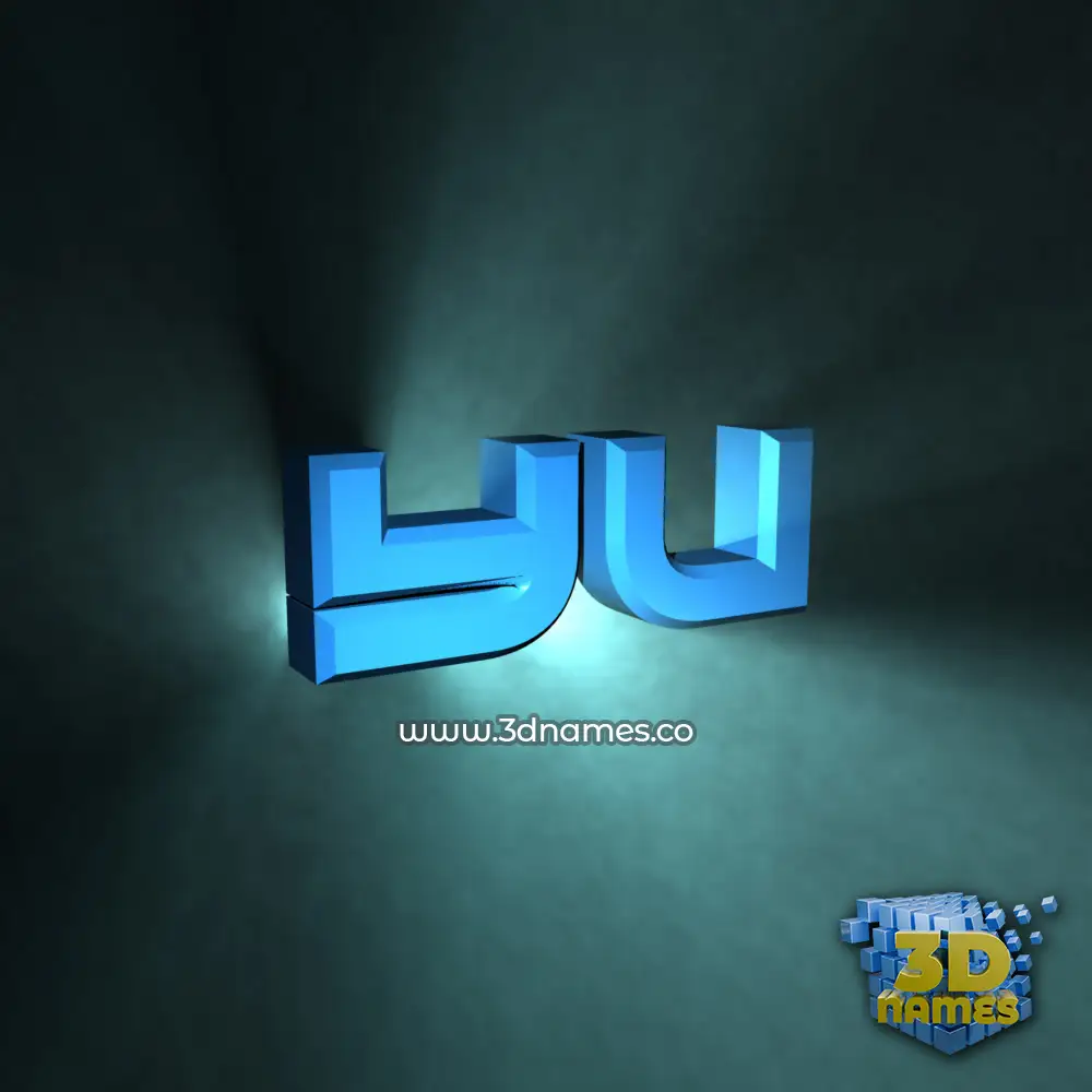 yu in Light Shine style - 3D name wallpaper