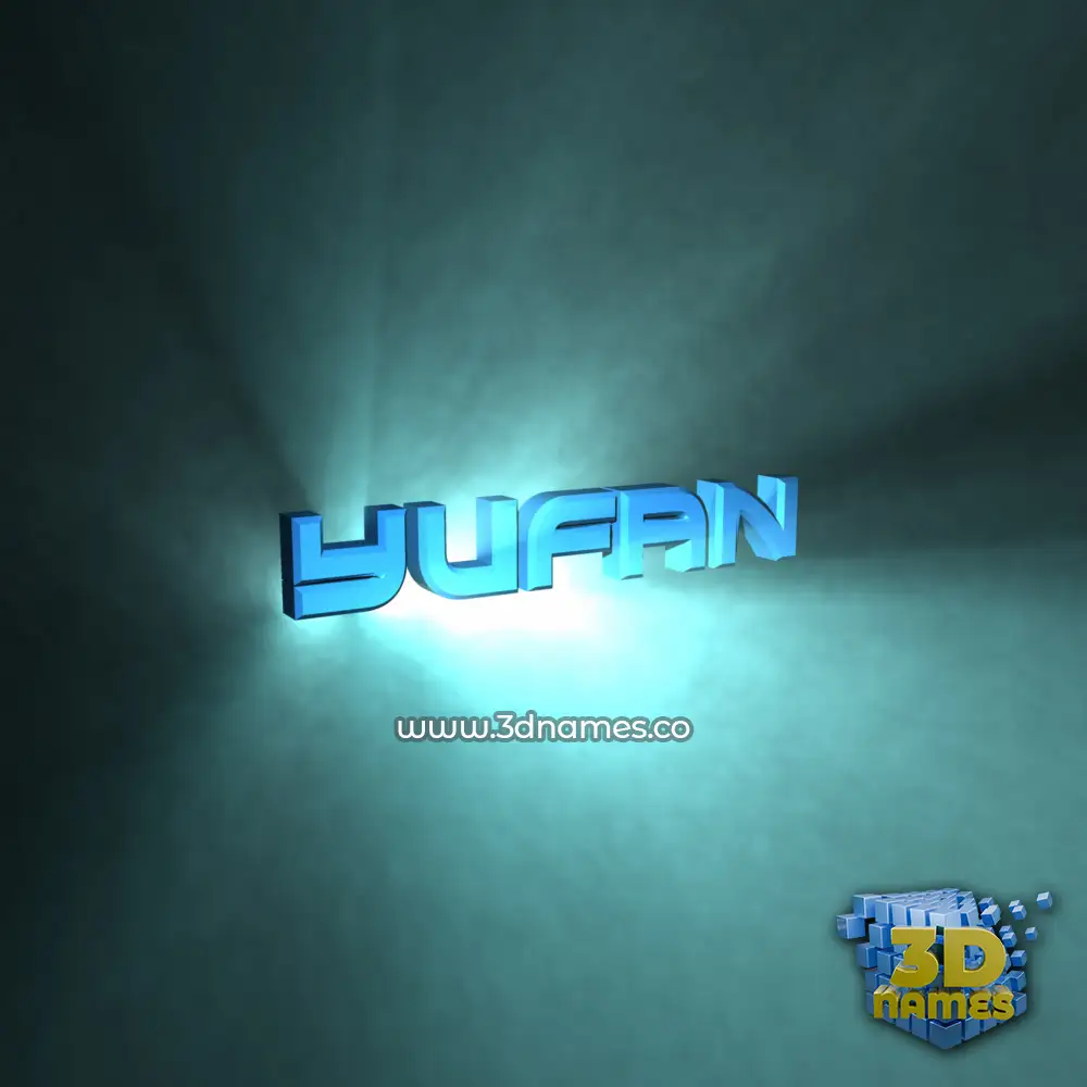 yufan in Light Shine style - 3D name wallpaper