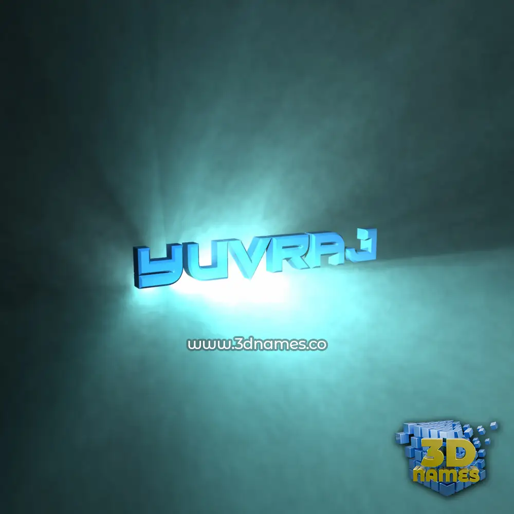 yuvraj in Light Shine style - 3D name wallpaper
