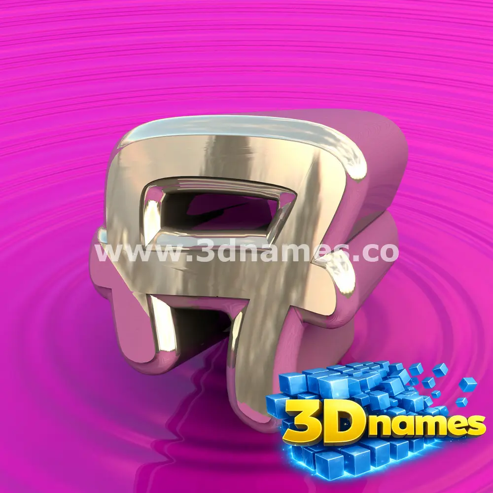 a in Pink Graffiti style - 3D name wallpaper