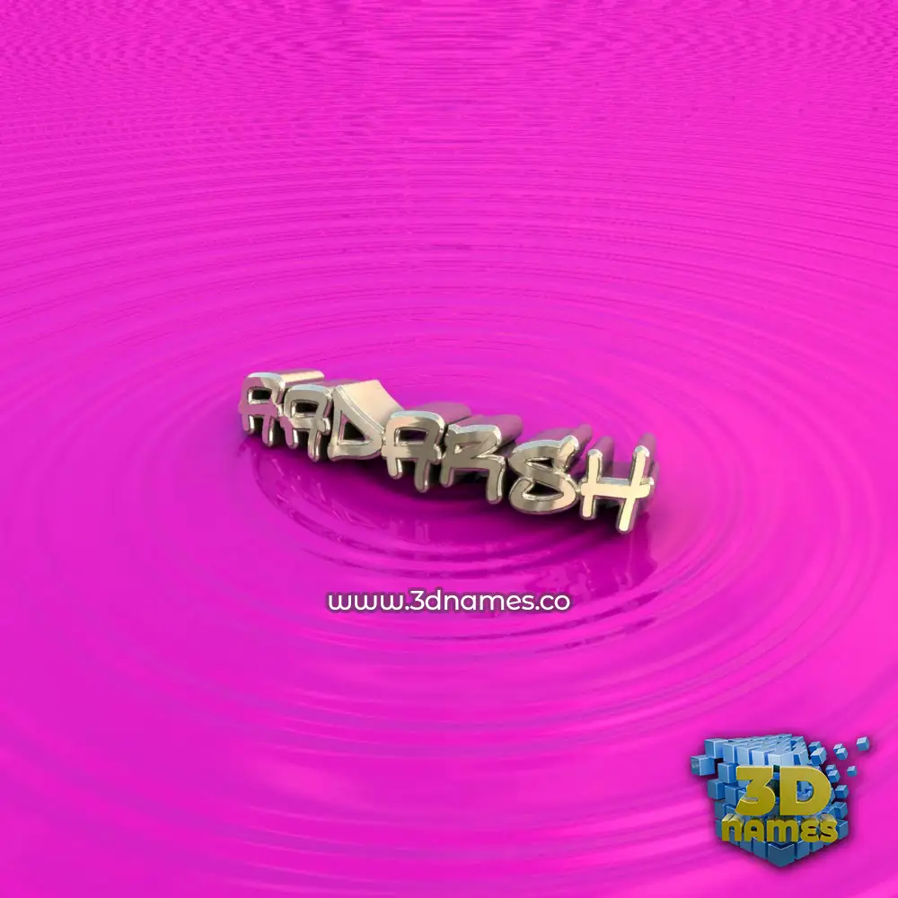 aadarsh in Pink Graffiti style - 3D name wallpaper