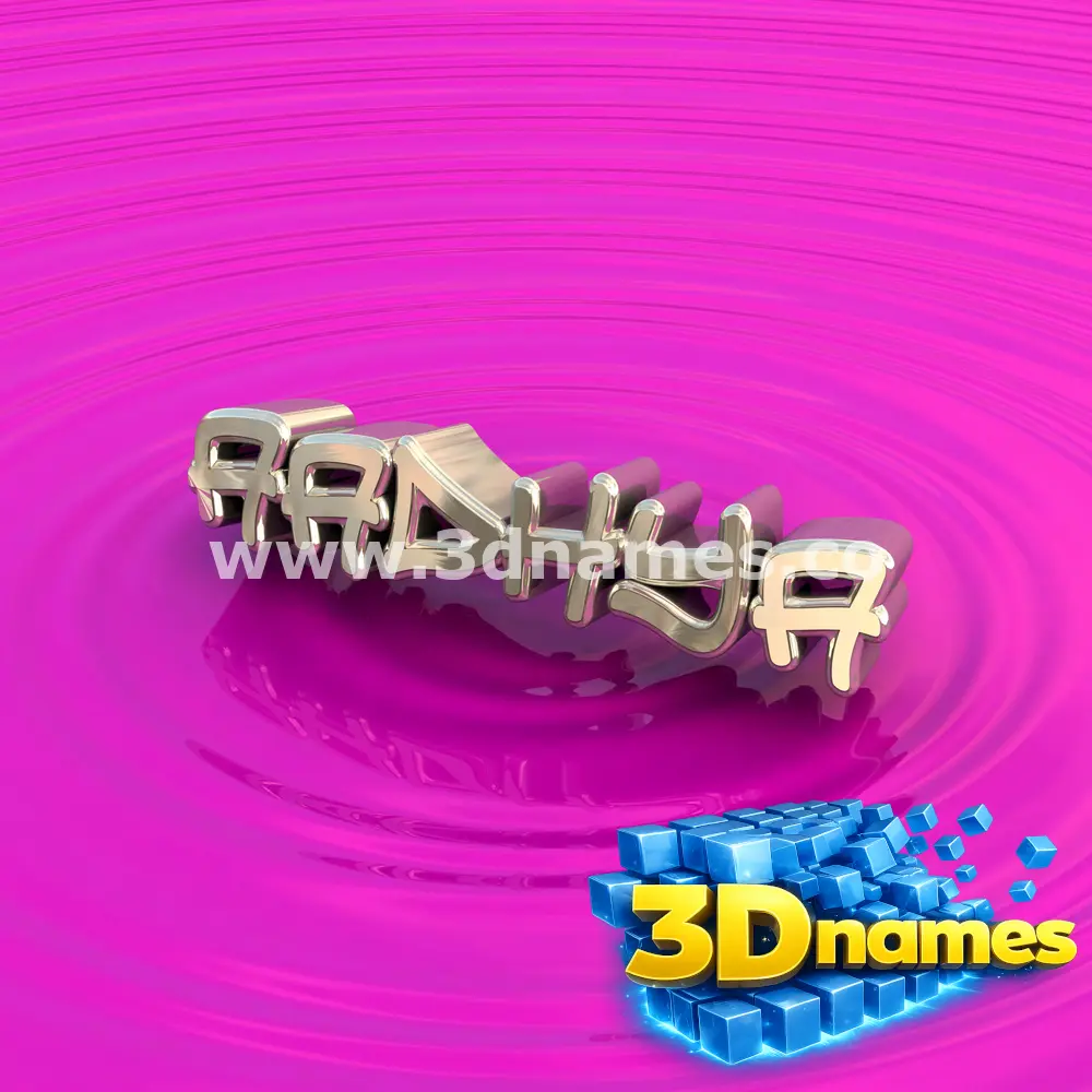 aadhya in Pink Graffiti style - 3D name wallpaper