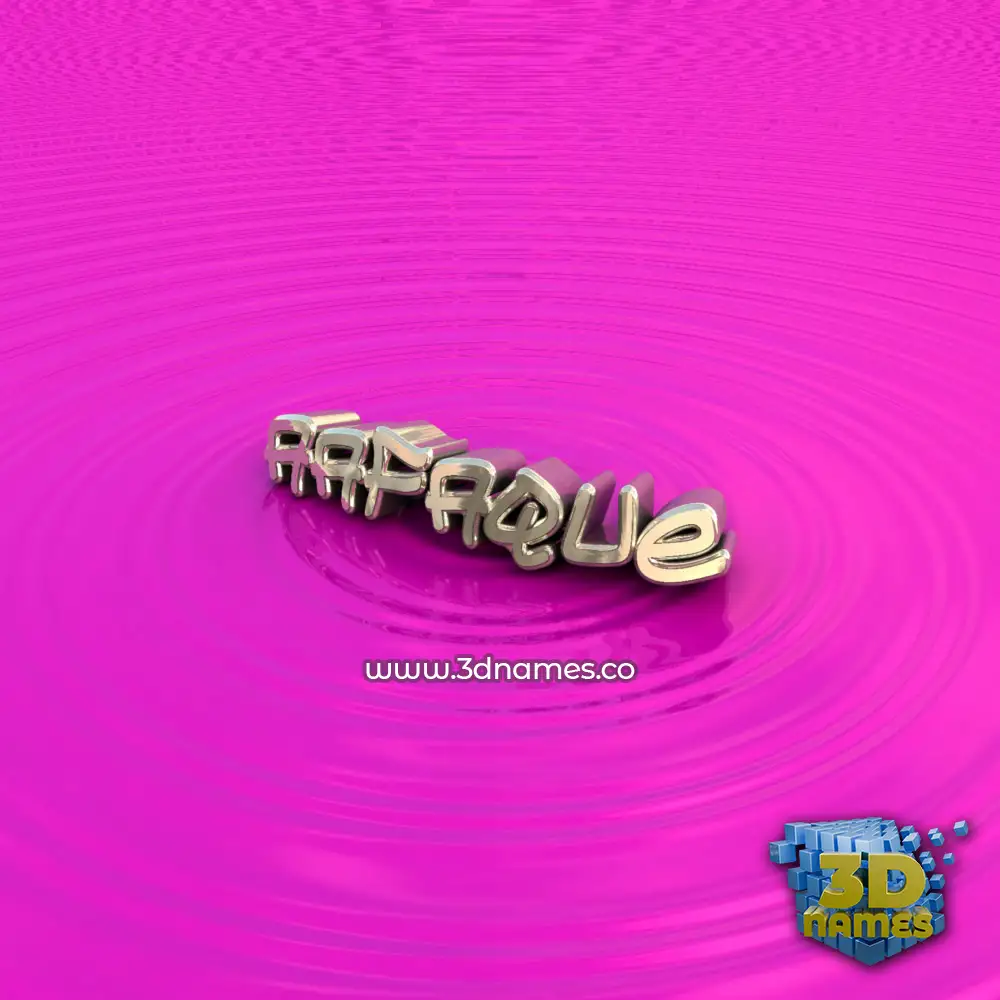 aafaque in Pink Graffiti style - 3D name wallpaper