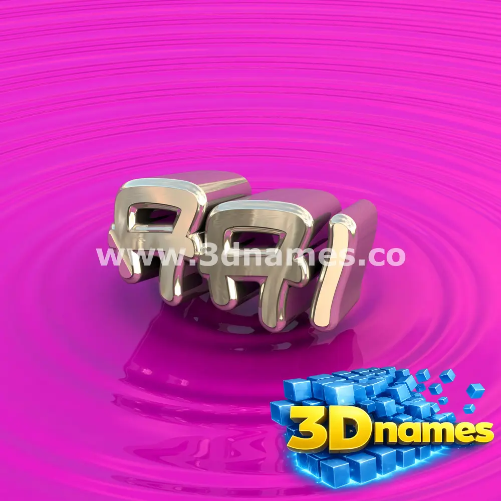 aai in Pink Graffiti style - 3D name wallpaper
