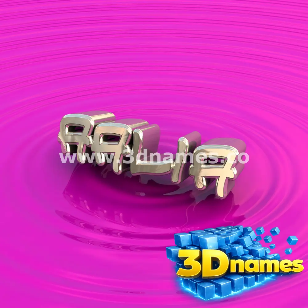 aalia in Pink Graffiti style - 3D name wallpaper
