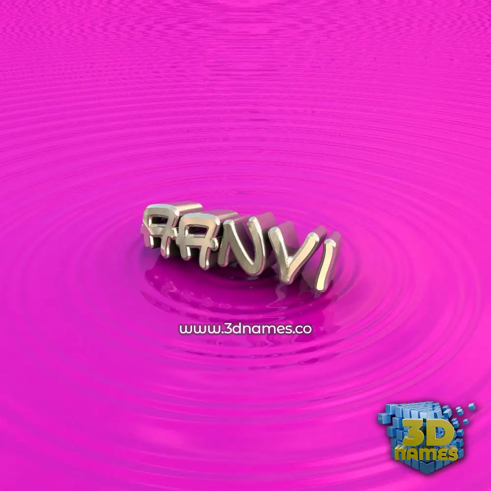 aanvi in Pink Graffiti style - 3D name wallpaper