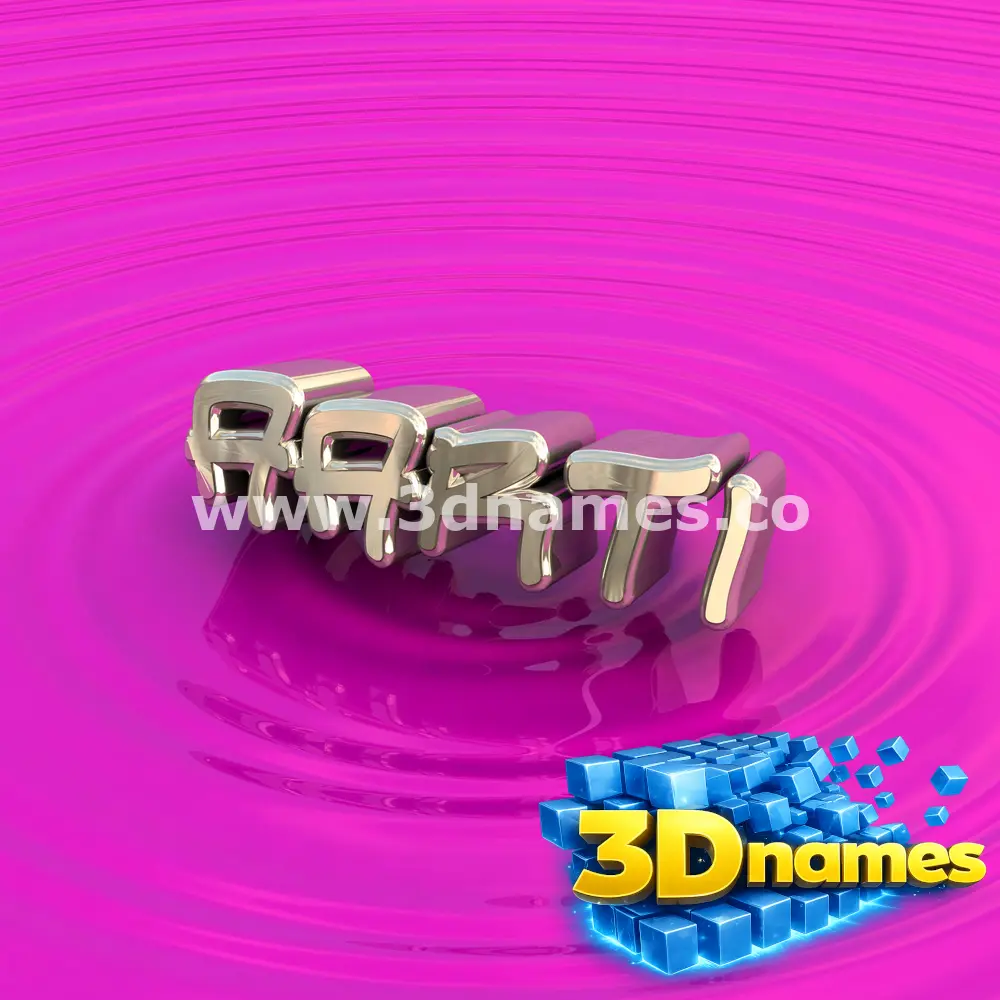 aarti in Pink Graffiti style - 3D name wallpaper