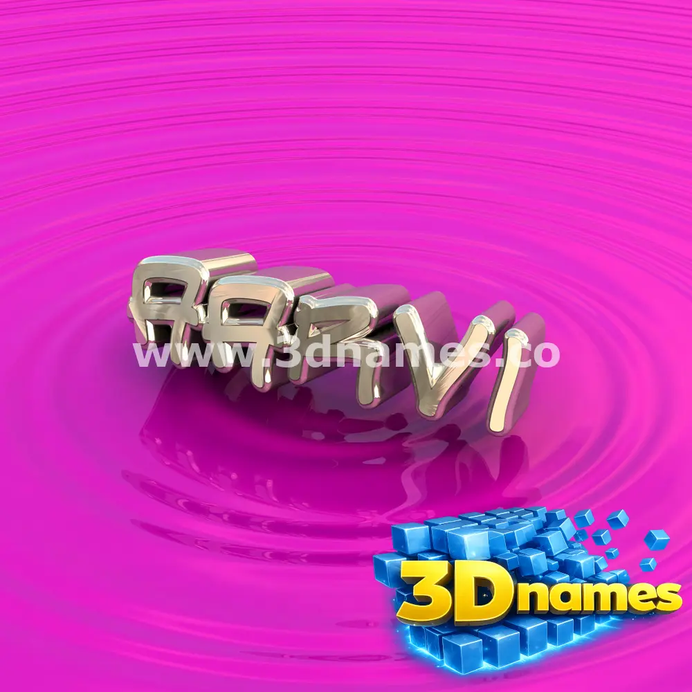 aarvi in Pink Graffiti style - 3D name wallpaper