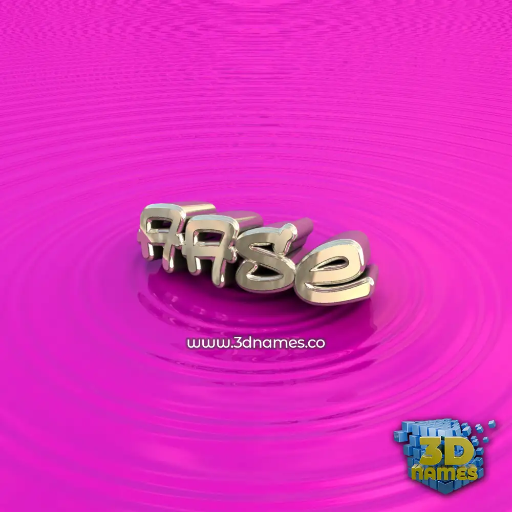 aase in Pink Graffiti style - 3D name wallpaper