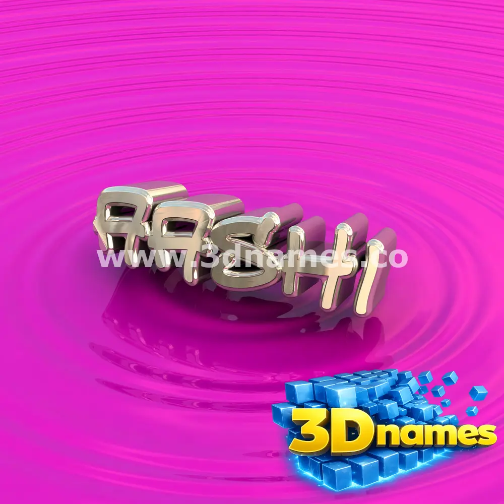 aashi in Pink Graffiti style - 3D name wallpaper