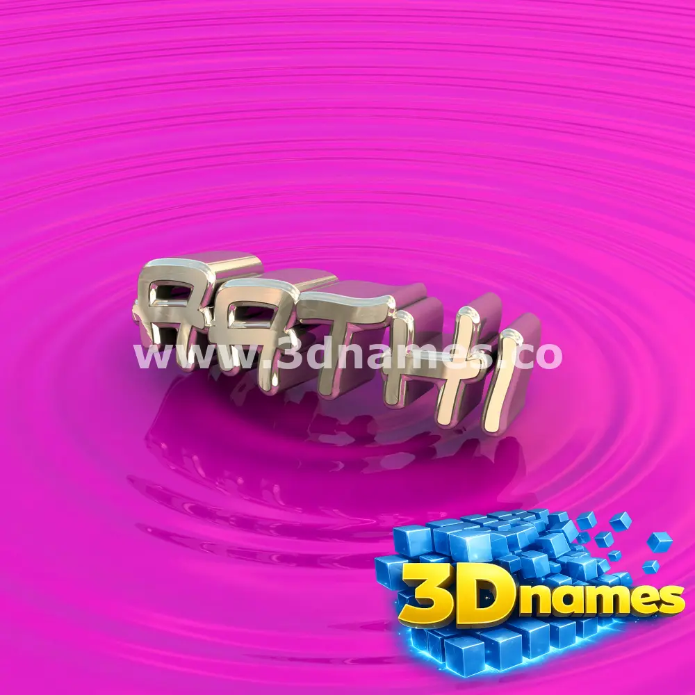 aathi in Pink Graffiti style - 3D name wallpaper