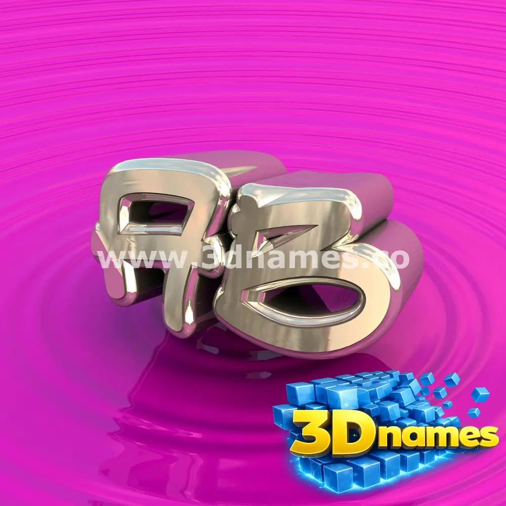 ab in Pink Graffiti style - 3D name wallpaper