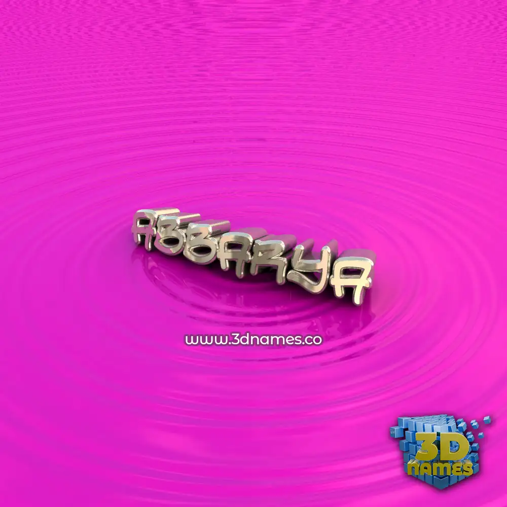 abbarya in Pink Graffiti style - 3D name wallpaper