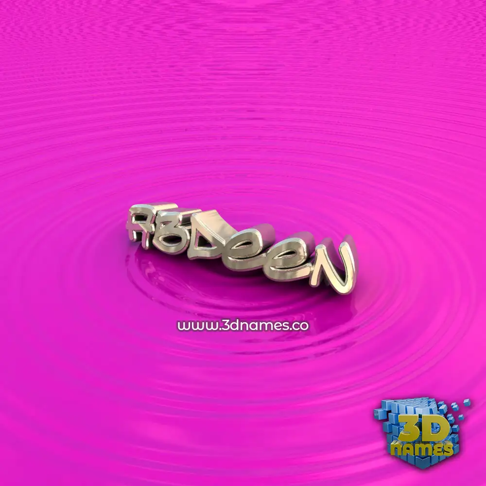 abdeen in Pink Graffiti style - 3D name wallpaper