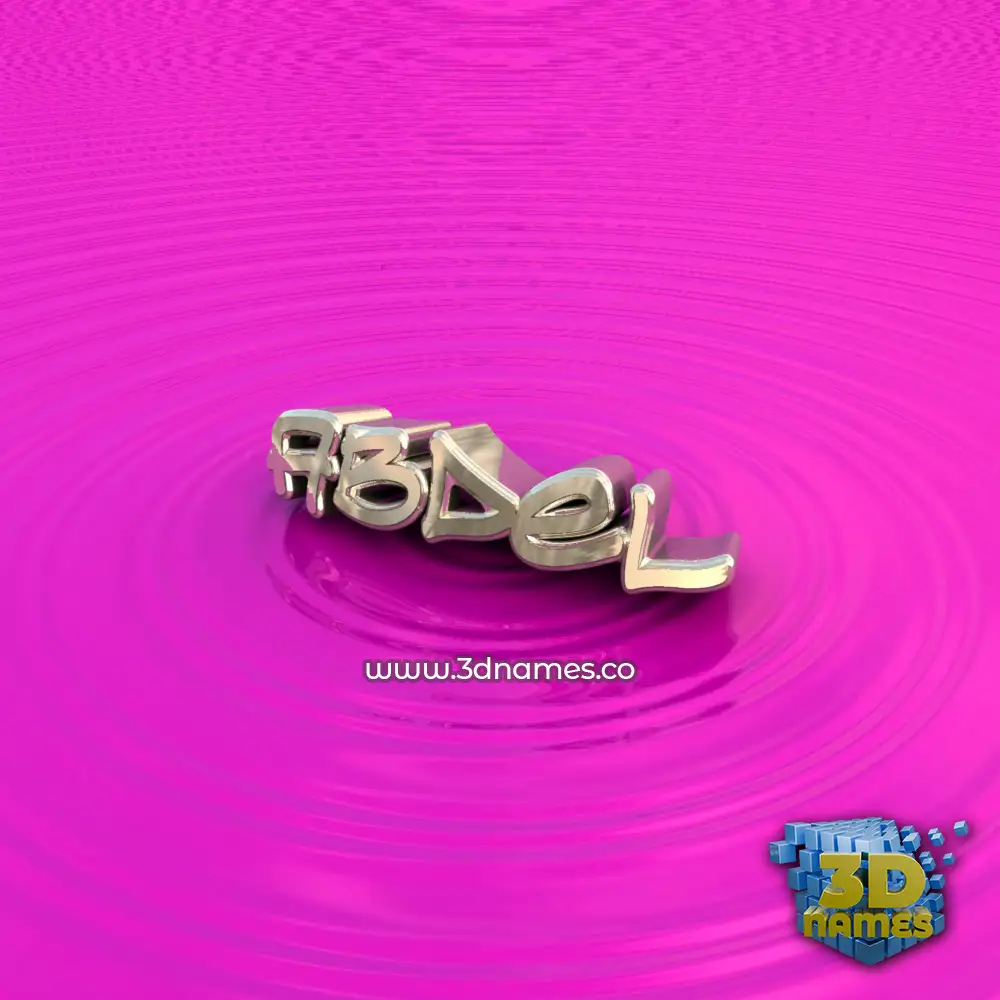 abdel in Pink Graffiti style - 3D name wallpaper