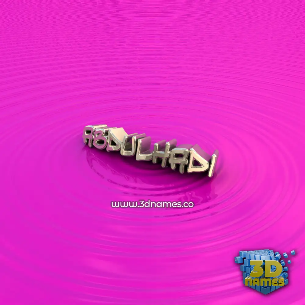 abdulhadi in Pink Graffiti style - 3D name wallpaper