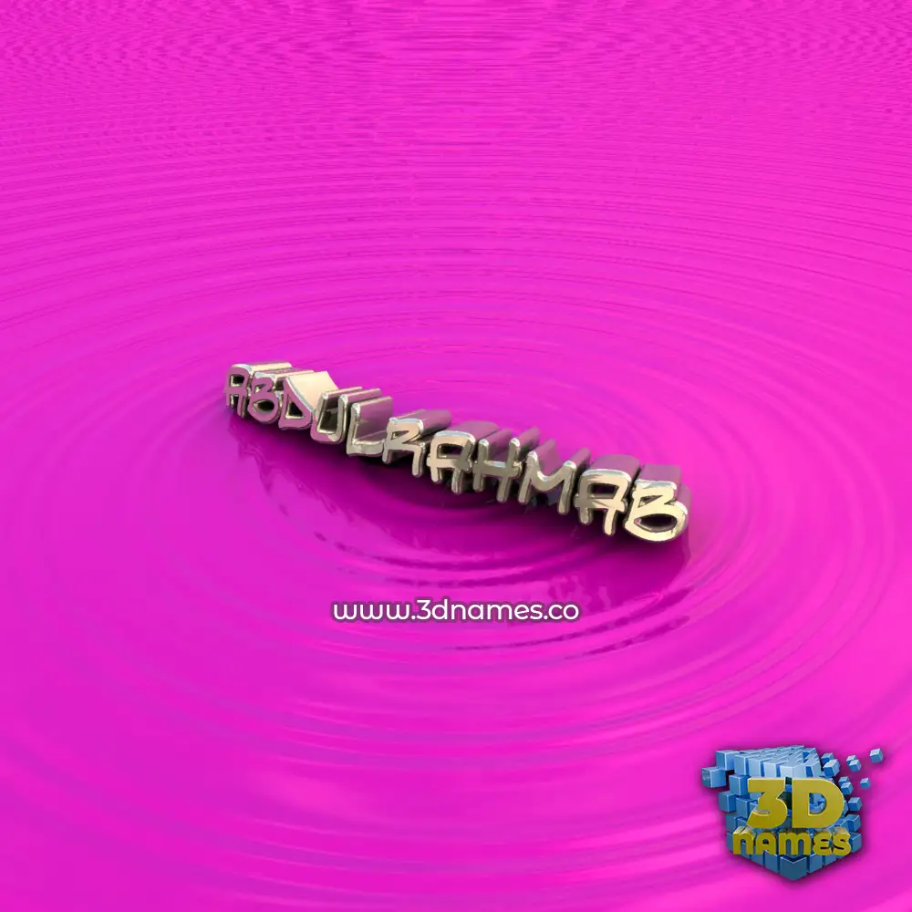 abdulrahmab in Pink Graffiti style - 3D name wallpaper
