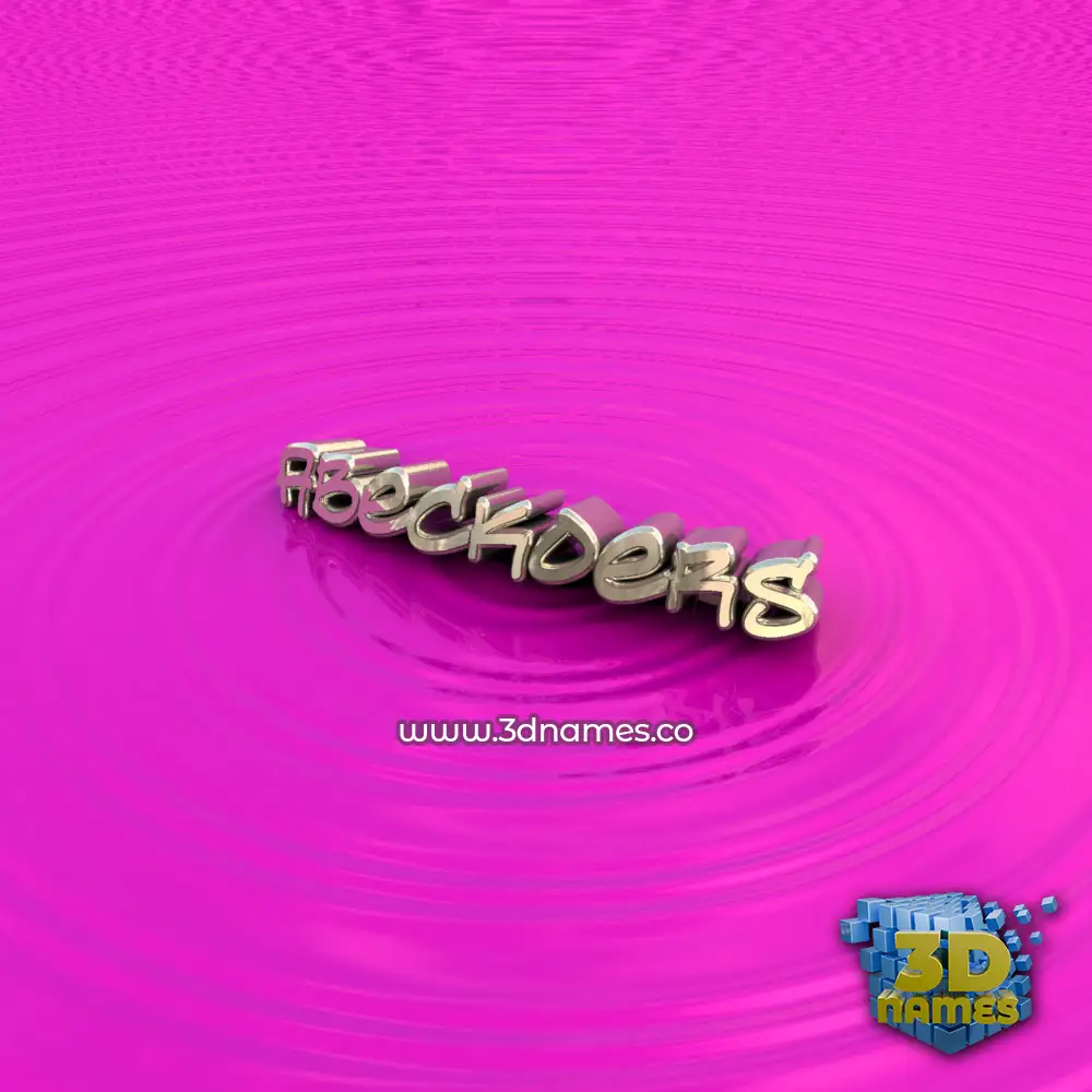 abeckoers in Pink Graffiti style - 3D name wallpaper