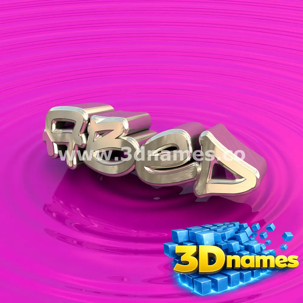 abed in Pink Graffiti style - 3D name wallpaper