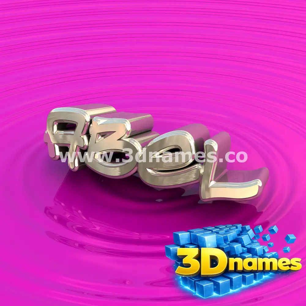 abel in Pink Graffiti style - 3D name wallpaper